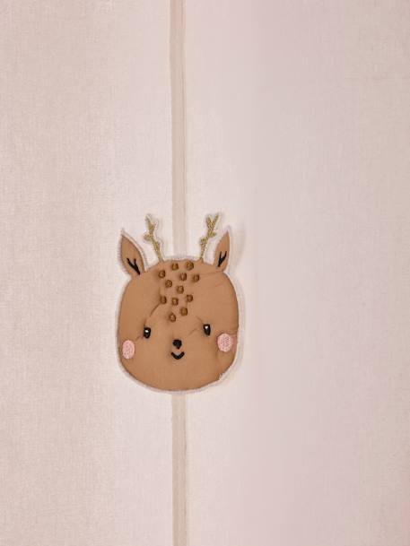 Rideau guirlande à oeillets tamisant animaux Green Forest vert sauge 4 - vertbaudet enfant 