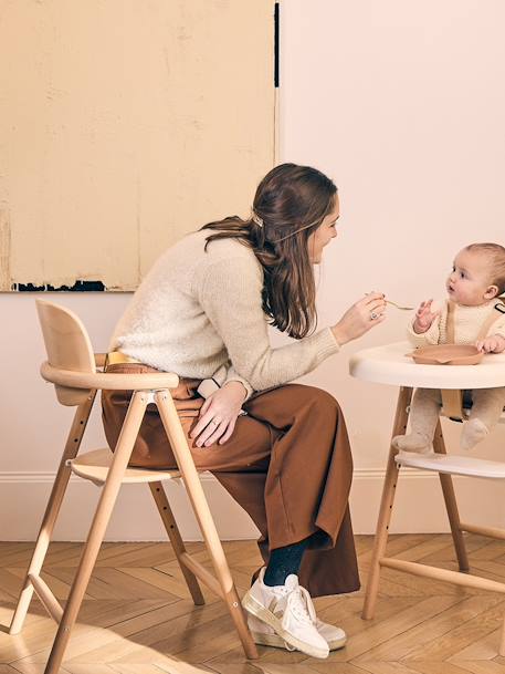 Chaise haute design Tobo Tod 4 Natural+White 7 - vertbaudet enfant 