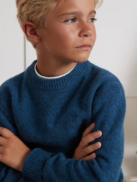 Pull Merinos bleu 4 - vertbaudet enfant 