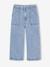 Jean fille large charpentier bleu clair+bleu moyen+denim gris 1 - vertbaudet enfant 