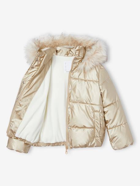 VERTBAUDET - Doudoune Fille Motifs Magiques Thermosensibles Doublée Sherpa – Grand Froid