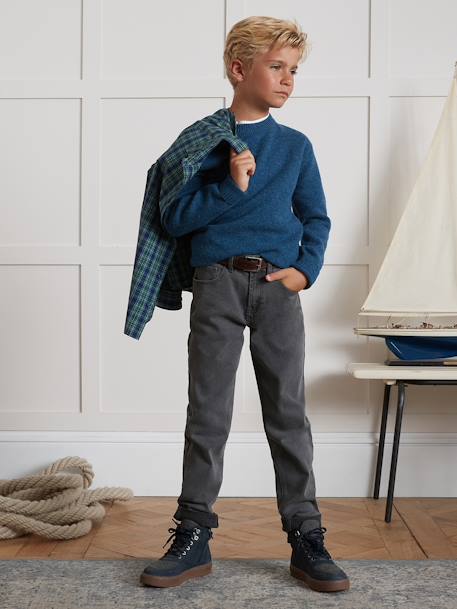 Pull Merinos bleu 2 - vertbaudet enfant 