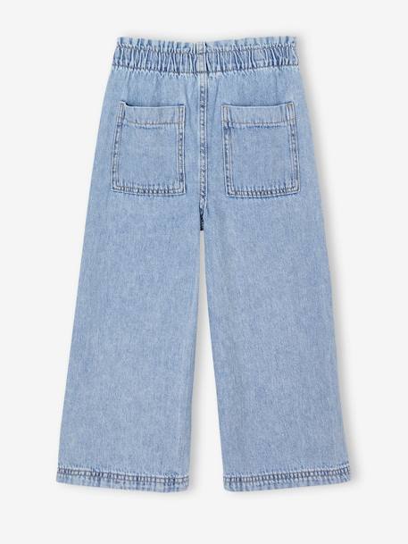 Jean fille large charpentier bleu clair+bleu moyen+denim gris 2 - vertbaudet enfant 
