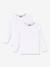 Lot de 2 tee-shirts manches longues blancs blanc 1 - vertbaudet enfant 