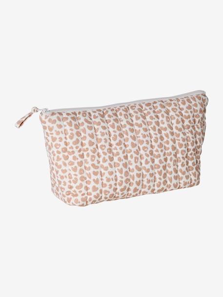 Trousse de toilette enfant en gaze de coton Babylone+bleu grisé+imprimé fleurs grenier+Lovely Leo 22 - vertbaudet enfant 