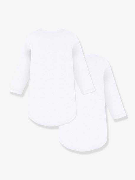 Lot de 2 bodies manches longues blanc 3 - vertbaudet enfant 