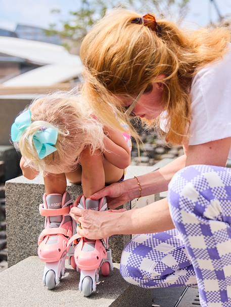 Rollers Evolutif Learning 2 en 1 - bleu+rose 10 - vertbaudet enfant 