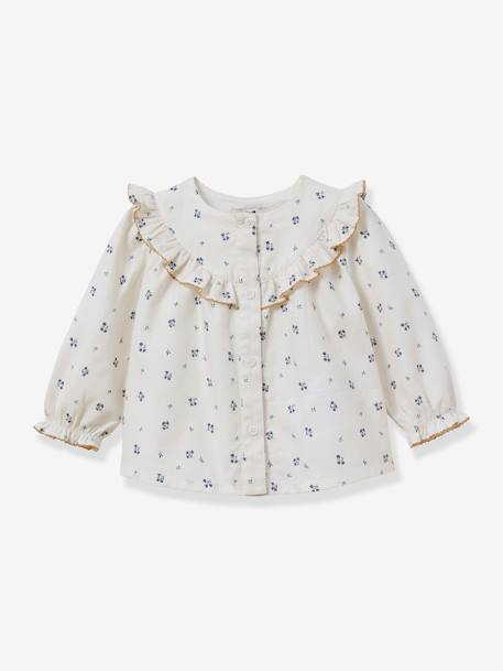 Chemise Bébé Garçon Cyrillus Taille 24 Mois (2 Ans) - Blanc à Fines Rayures, Occasion