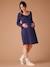 Chemise de nuit maille pointelle grossesse et allaitement marine 1 - vertbaudet enfant 