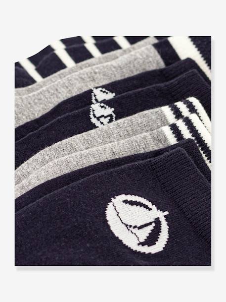 Lot de 5 paires de chaussettes garçon gris chiné 2 - vertbaudet enfant 