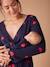 Kit Maternité 'Mon coeur' chemise de nuit grossesse + body bébé + pochon écru+marine 11 - vertbaudet enfant 
