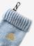 Ensemble bonnet + snood + moufles 'coeur' bébé fille bleu glacier 6 - vertbaudet enfant 