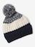 Ensemble colorblock bonnet + snood + gants garçon bleu nuit 5 - vertbaudet enfant 