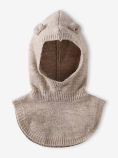 Cagoule avec plastron bébé fille en maille  - vertbaudet enfant