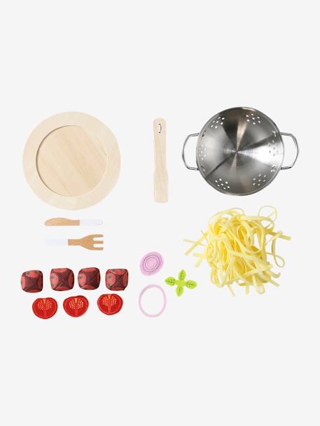 Set de spaghettis en bois FSC® et feutrine jaune 3 - vertbaudet enfant 
