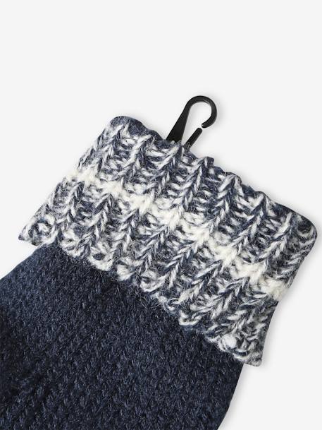 Ensemble colorblock bonnet + snood + gants garçon bleu nuit 8 - vertbaudet enfant 