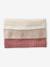 Ensemble bonnet snood moufles/mitaines colorblock fille rayé rose+vert d'eau 4 - vertbaudet enfant 