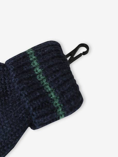 Coffret Noël Garçon bonnet + snood + gants vert sapin 8 - vertbaudet enfant 