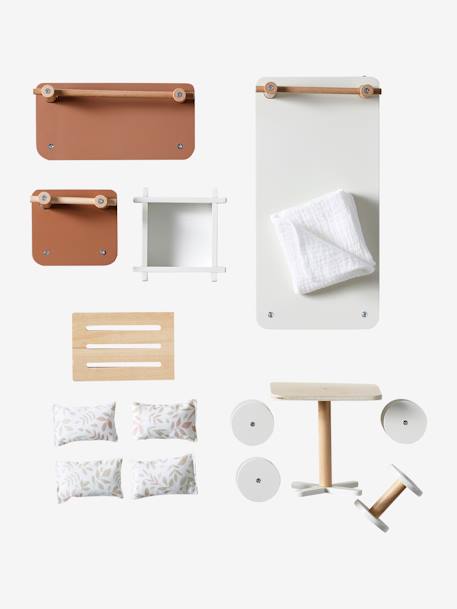 Maison de poupée en bois FSC® blanc 6 - vertbaudet enfant 
