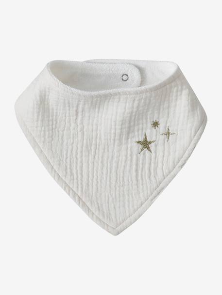 Lot 3 bavoirs bandanas en gaze de coton Bord de mer+Broceliande+Dans les bois+Hanoi+Hérisson+Hygge+lot renard+Mon coeur+Tanzanie 28 - vertbaudet enfant 