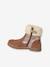 Boots enfant fille cuir fourrées et zippées camel 4 - vertbaudet enfant 
