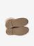 Boots enfant fille cuir fourrées et zippées camel 5 - vertbaudet enfant 