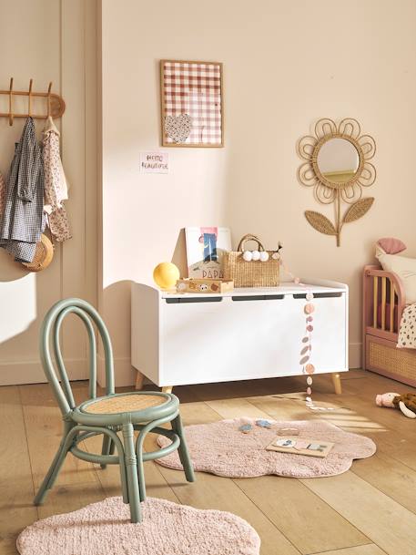 Chaise maternelle en rotin POÉSIE vert 1 - vertbaudet enfant 