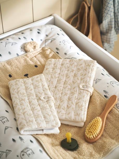 Protège livret de famille en gaze de coton Hygge+ocre 2 - vertbaudet enfant 