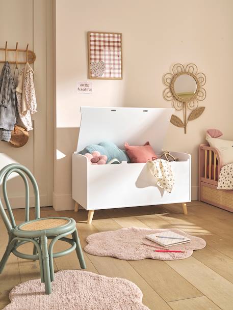 Coffre à jouets XL CONFETTI blanc 1 - vertbaudet enfant 
