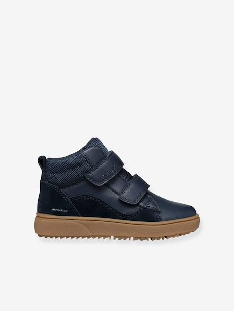 Baskets Geox Garçon J Theleven Boy D - Cuir, Semelle Caoutchouc, Respirantes