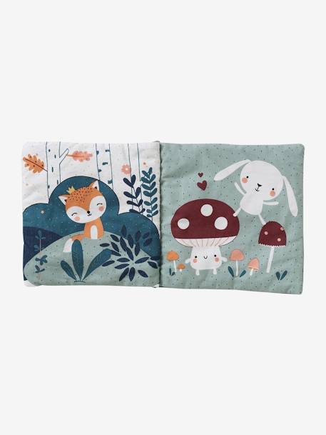 Coffret cadeau 3 pièces : doudou lange personnalisable + hochet + livre imagier Forêt Enchantée+TANZANIE 9 - vertbaudet enfant 