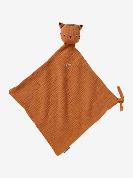 Coffret cadeau 3 pièces : doudou lange personnalisable + hochet + livre imagier Forêt Enchantée+TANZANIE 17 - vertbaudet enfant 