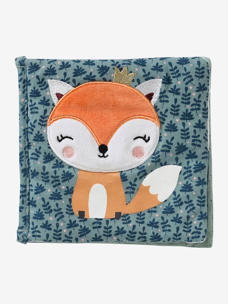 Coffret cadeau 3 pièces : doudou lange personnalisable + hochet + livre imagier Forêt Enchantée+TANZANIE 8 - vertbaudet enfant 