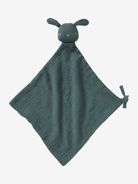 Coffret cadeau 3 pièces : doudou lange personnalisable + hochet + livre imagier Forêt Enchantée+TANZANIE 6 - vertbaudet enfant 
