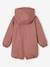 Parka fille à capuche doublée imitation fourrure bois de rose+noir 3 - vertbaudet enfant 