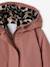 Parka fille à capuche doublée imitation fourrure bois de rose+noir 4 - vertbaudet enfant 