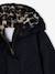 Parka fille à capuche doublée imitation fourrure bois de rose+noir 12 - vertbaudet enfant 