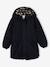 Parka fille à capuche doublée imitation fourrure bois de rose+noir 9 - vertbaudet enfant 