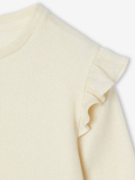 Robe Noël bi-matière jupon en tulle fille écru 5 - vertbaudet enfant 