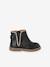 Boots bébé fille cuir zippées beige imprimé+bordeaux+CAMEL+marine+noir 38 - vertbaudet enfant 