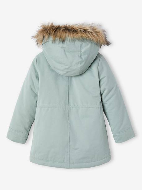 Parka fille 3 en 1 hiver à capuche kaki+PURPLE DARK+Vert+vert de gris 49 - vertbaudet enfant 