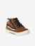Chaussures enfant garçon cuir montantes zippées et lacées marine+marron 8 - vertbaudet enfant 