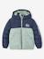 Doudoune garçon bicolore doublée polaire à capuche marron+vert sauge 6 - vertbaudet enfant 