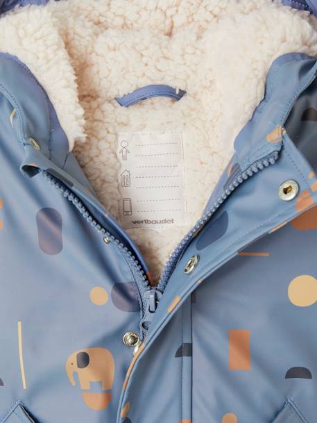 Ciré Bébé Vertbaudet Capuche Dinosaures - Taille 12 Mois (74 Cm) - Imperméable Vanille