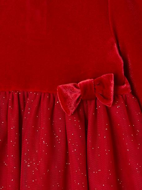 Coffret Noël bébé fille robe tulle pailleté et bandeau rouge 3 - vertbaudet enfant 