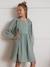 Robe fille en gaze de coton vert 1 - vertbaudet enfant 