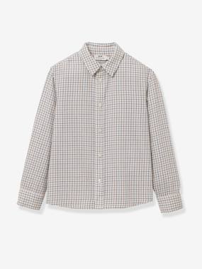 Chemise en velours capuche molleton camel Vertbaudet | La Redoute