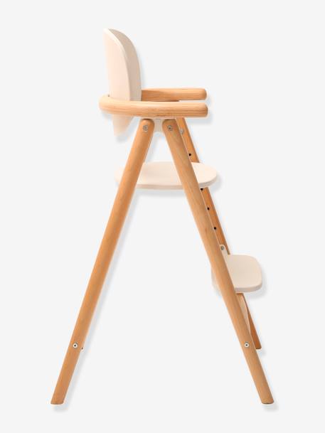 Chaise haute design Tobo Tod 4 Natural+White 13 - vertbaudet enfant 