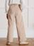 Pantalon large beige+framboise+marine 3 - vertbaudet enfant 