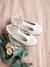Ballerines salomés fille BLANC CLAIR UNI+ROSE CLAIR UNI 5 - vertbaudet enfant 